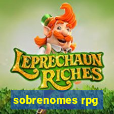 sobrenomes rpg